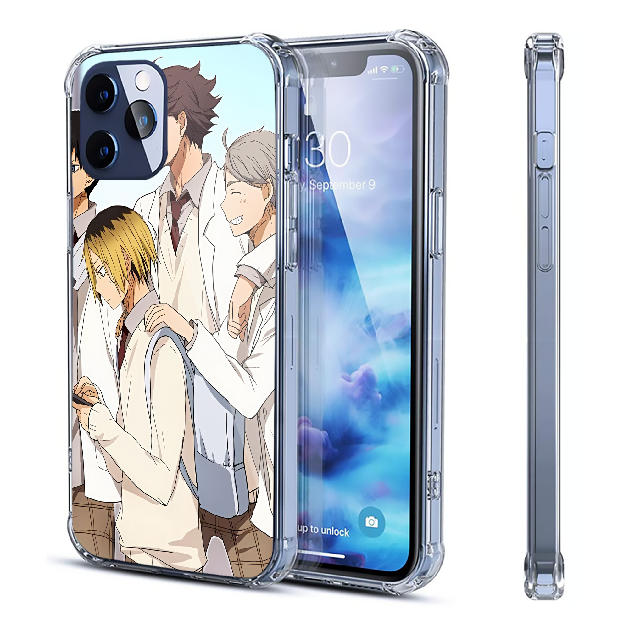 （画像用） ハイキュー!! Haikyu!! 【iPhone 12シリーズ対応】透明スマホケース（クリアソフトケース）